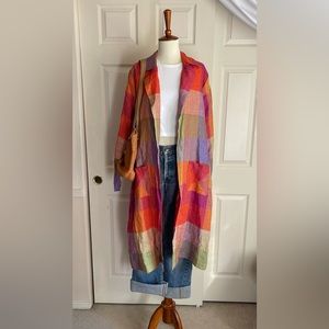 dRA Los Angeles Anthropologie Linen Duster M